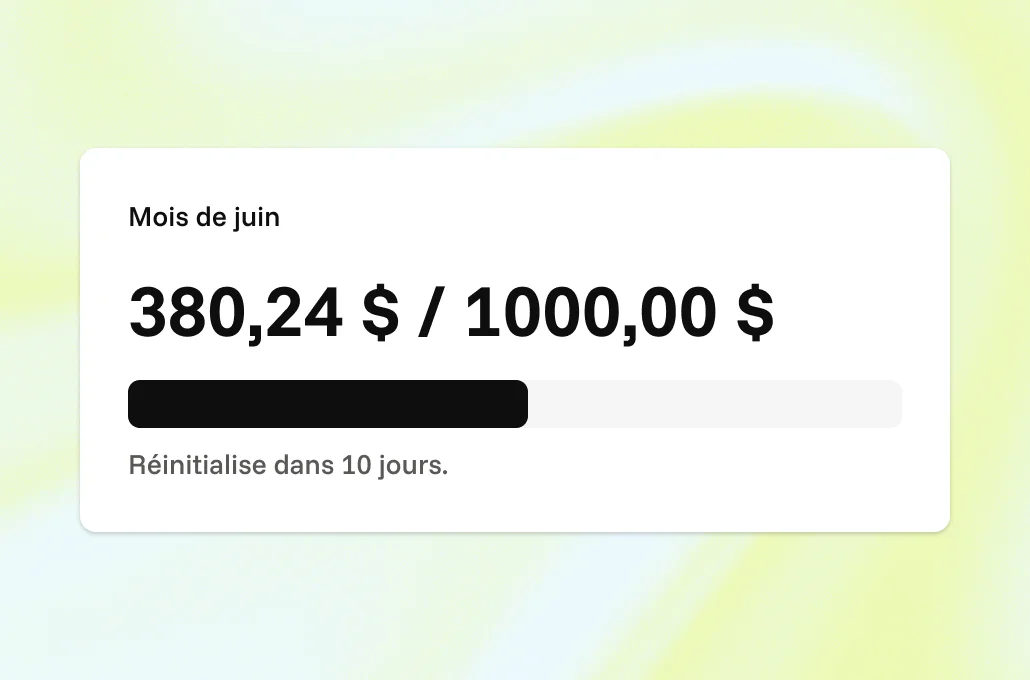 Gestion des utilisateurs et des limites