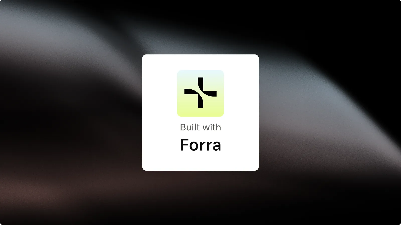 The Forra application builder, with a form laid out over an agent